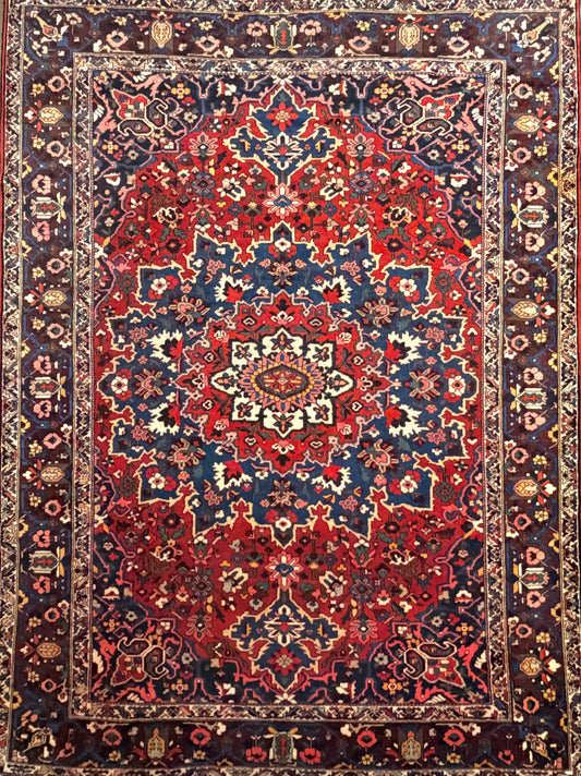 Hand-Knotted Persian Bakhtiari Rug - 9’1”x12’
