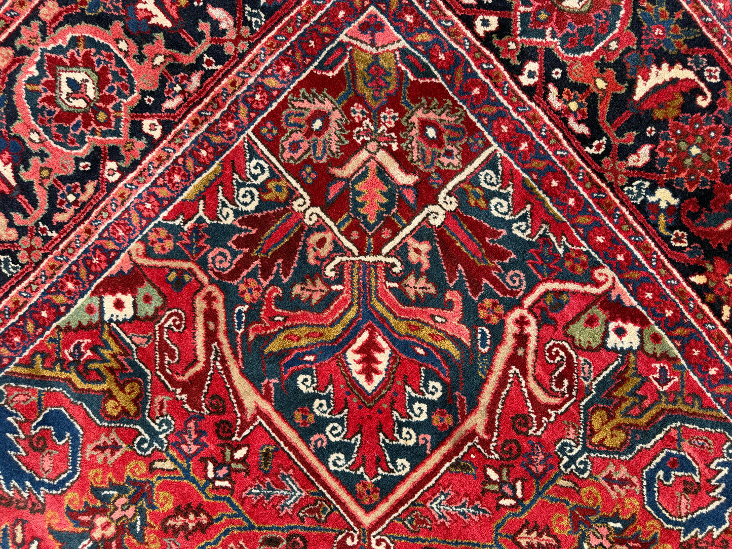 Hand-Knotted Persian Heriz Rug - 11’3”x15’8”
