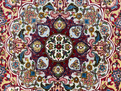 Hand-Knotted 60 Raj Persian Tabriz Rug - 9’10”x13’8”