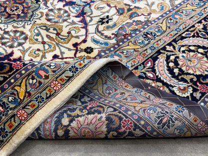 Hand-Knotted Persian Kashan Rug - 10’6”x14’8”