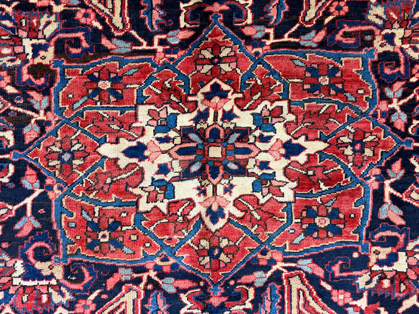 Hand-Knotted Persian Heriz Rug - 9’6”x12’9”