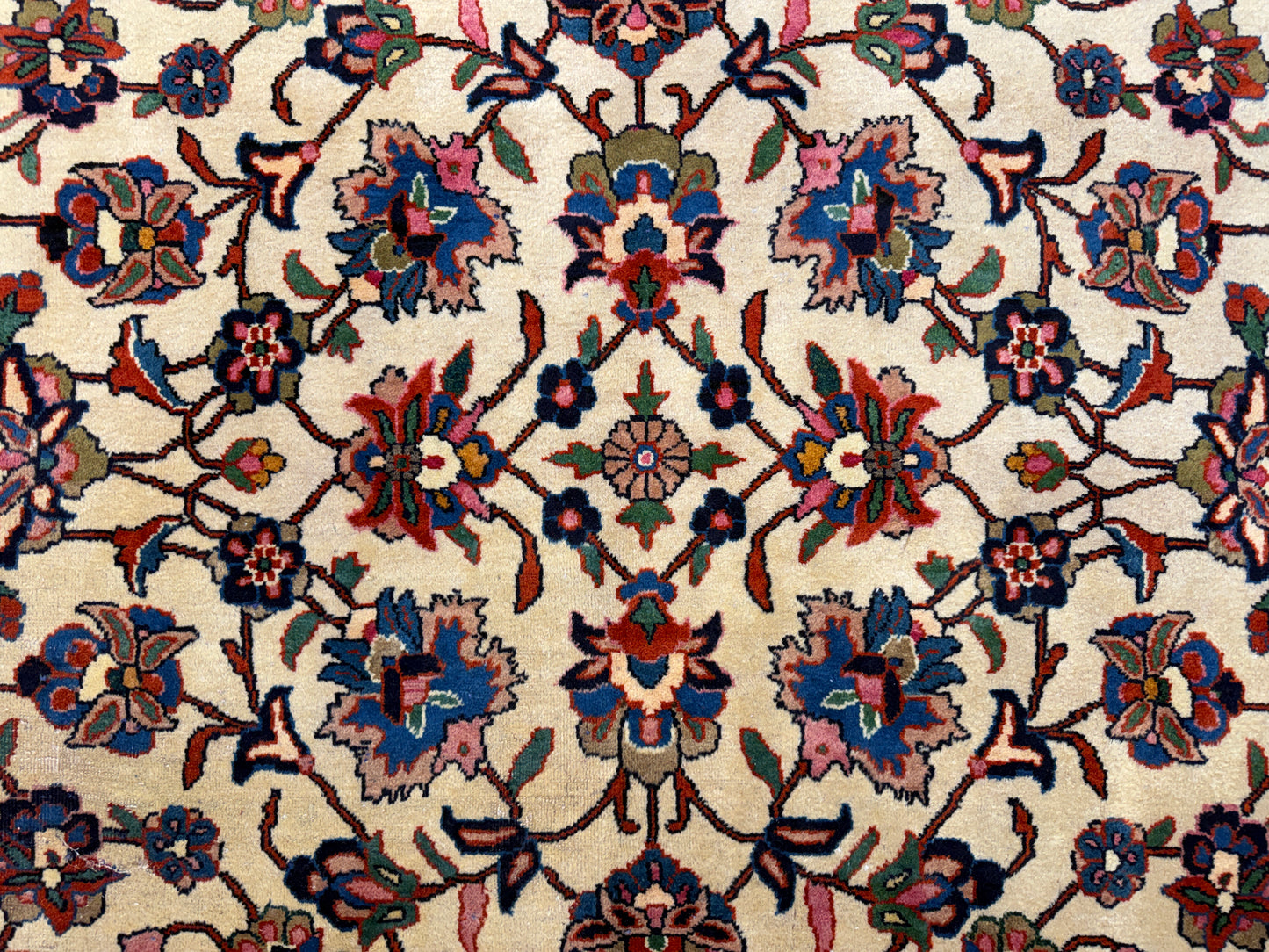 Hand-Knotted Persian Mashad Rug - 9’6”x12’5”