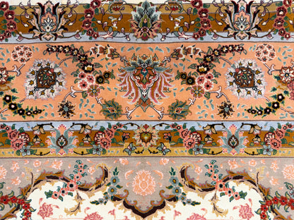Hand-Knotted 70 Raj Persian Tabriz Rug - 10’x13’5”