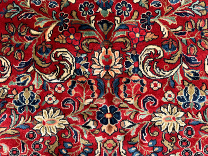 Hand-Knotted Persian Sarouk Rug - 10’x21’8”