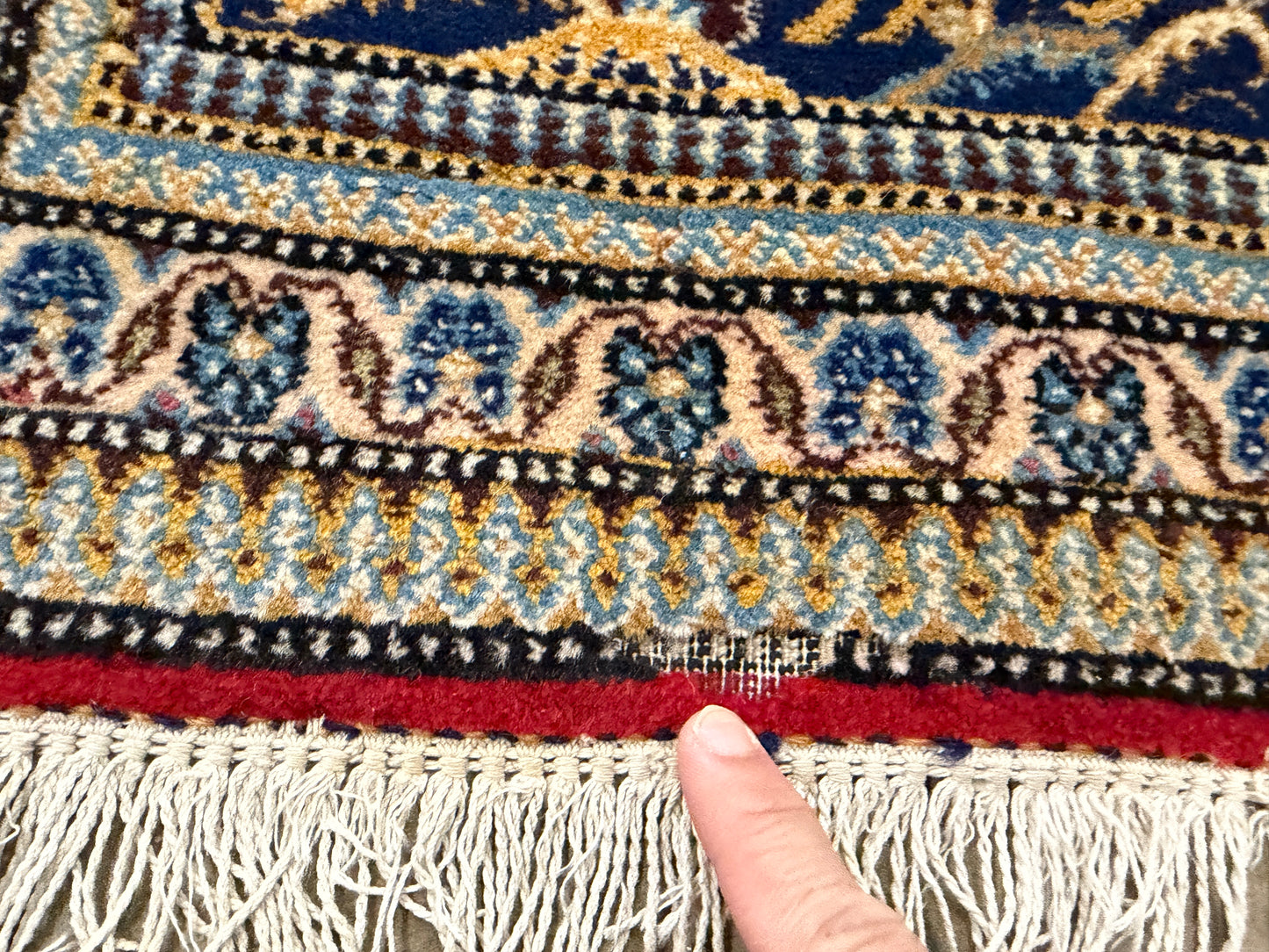 2’9”x4’2” Fine Antique Hand-Knotted Wool Kashan Tree of Life Persian Rug 2x4 Pictorial Handmade Carpet