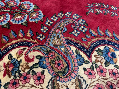 9’11”x15’4” Antique Hand-Knotted Persian Ravar Kerman Area Rug