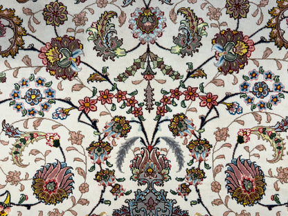 Hand-Knotted 60 Raj Persian Tabriz Rug - 9’10”x13’7”
