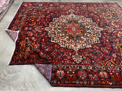 9’10”x12’4” Hand-Knotted Persian Bakhtiari Area Rug