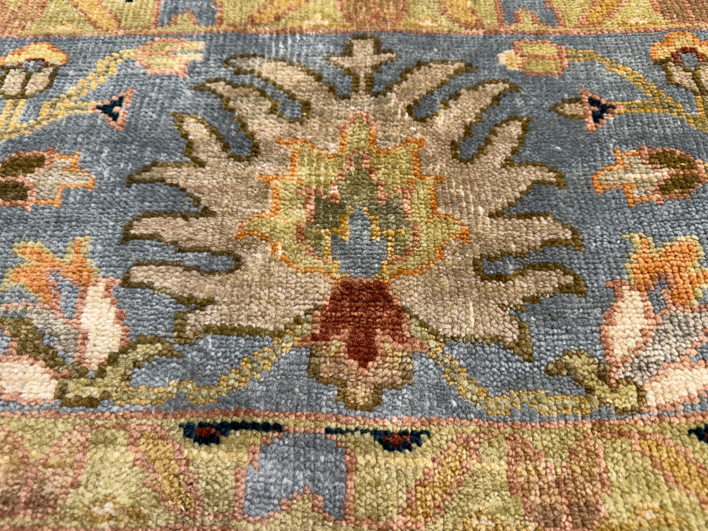 8’x9’10” Hand-Knotted Wool IndoMahal Area Rug