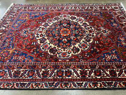 Hand-Knotted Persian Bakhtiari Rug - 8’8”x12’2”