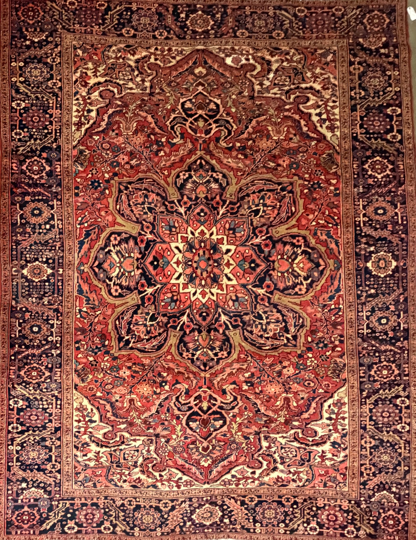 Hand-Knotted Persian Heriz Ahar Rug - 9’5”x12’3”