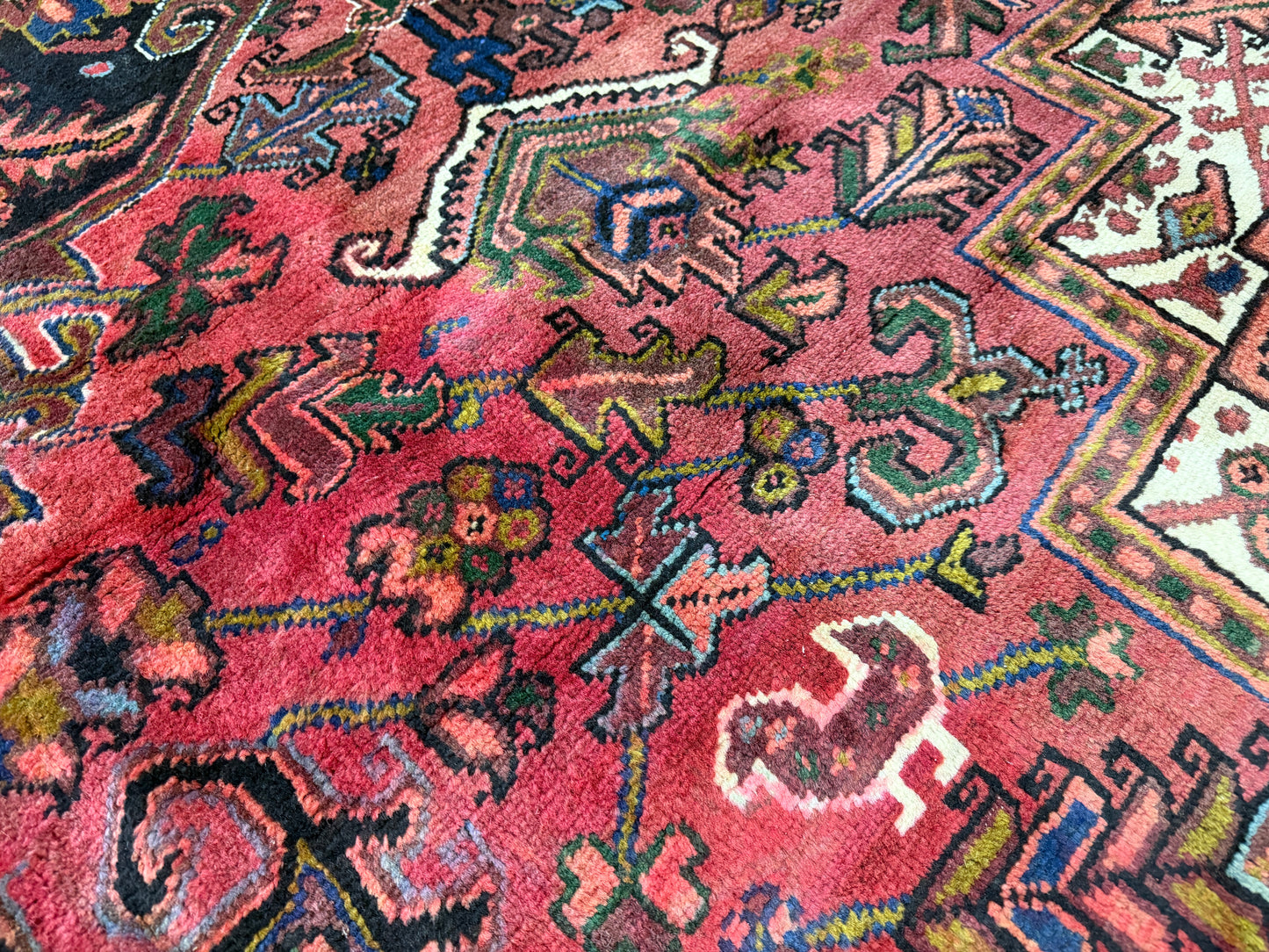 Hand-Knotted Persian Heriz Rug - 10’1”x12’7”