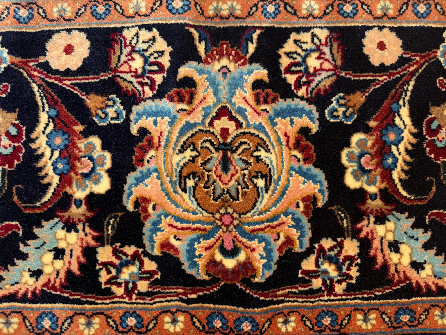 Hand-Knotted Persian Mashad Rug - Signed Hashemi - 9’11”x13’