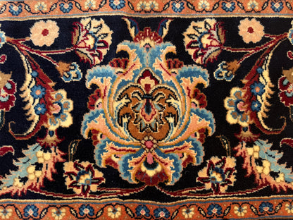 Hand-Knotted Persian Mashad Rug - Signed Hashemi - 9’11”x13’