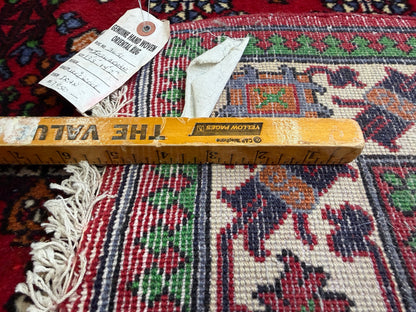 4’2”x13’3” Hand-Knotted Wool Joshaghan Persian Runner 4x13 Handmade Red Carpet