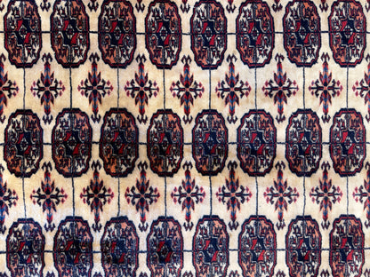 8’2”x10’2” Hand-Knotted Wool Bokhara Area Rug