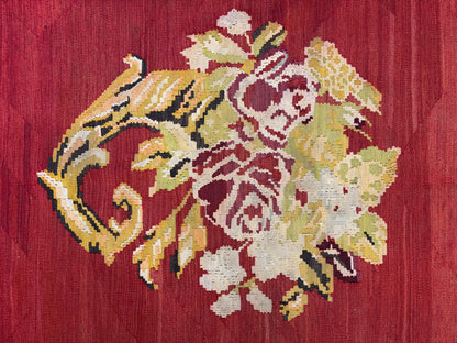 Antique Flatweave Aubusson Rug - 8’x10’