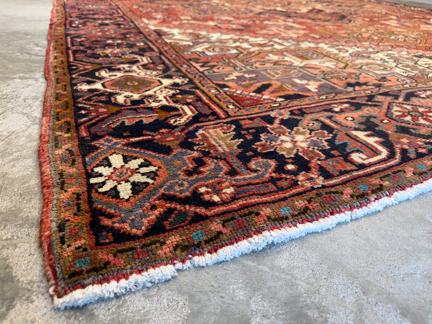 Hand-Knotted Persian Heriz Rug - 8’3”x11’2”