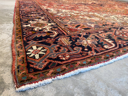 Hand-Knotted Persian Heriz Rug - 8’3”x11’2”