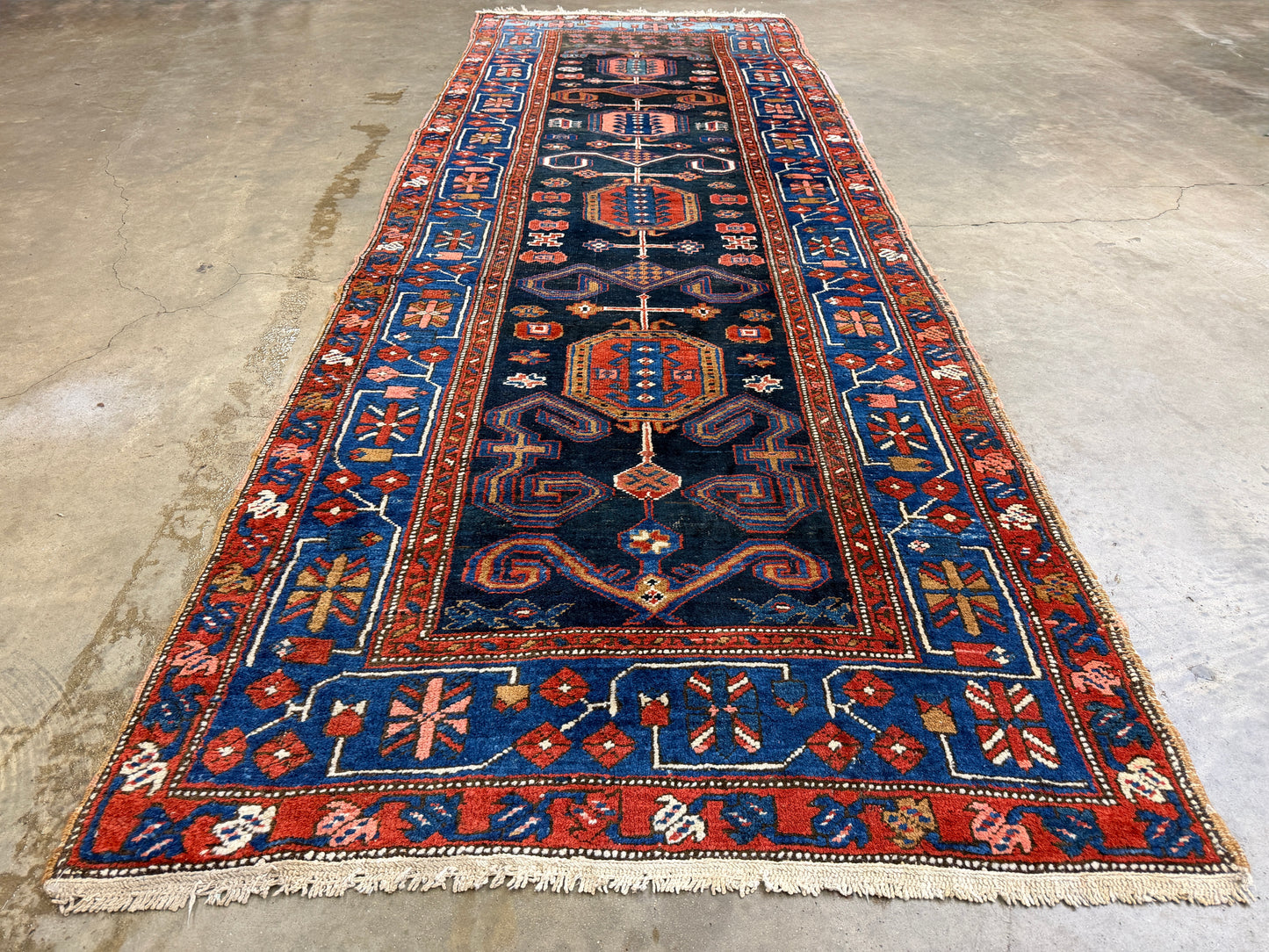 Hand-Knotted Persian Bakhshayesh Runner - 3’5”x10’3”