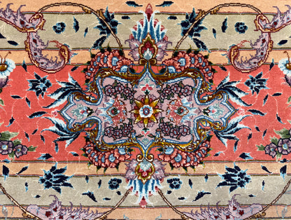 Hand-Knotted 70 Raj Persian Tabriz Rug - Signed - 9’8”x13’9”