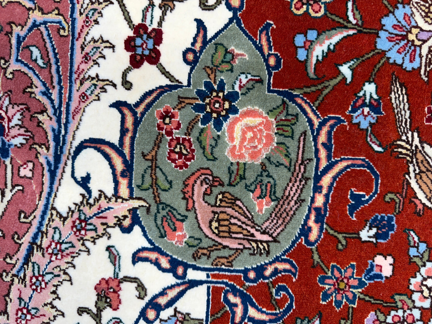 Hand-Knotted 70 Raj Persian Tabriz Pictorial Rug - 10’4”x13’3”