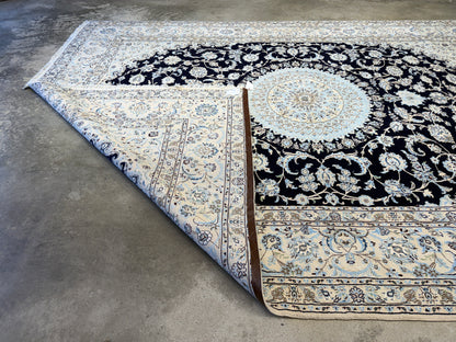 Hand-Knotted Persian Nain Rug - 10’x13’1”