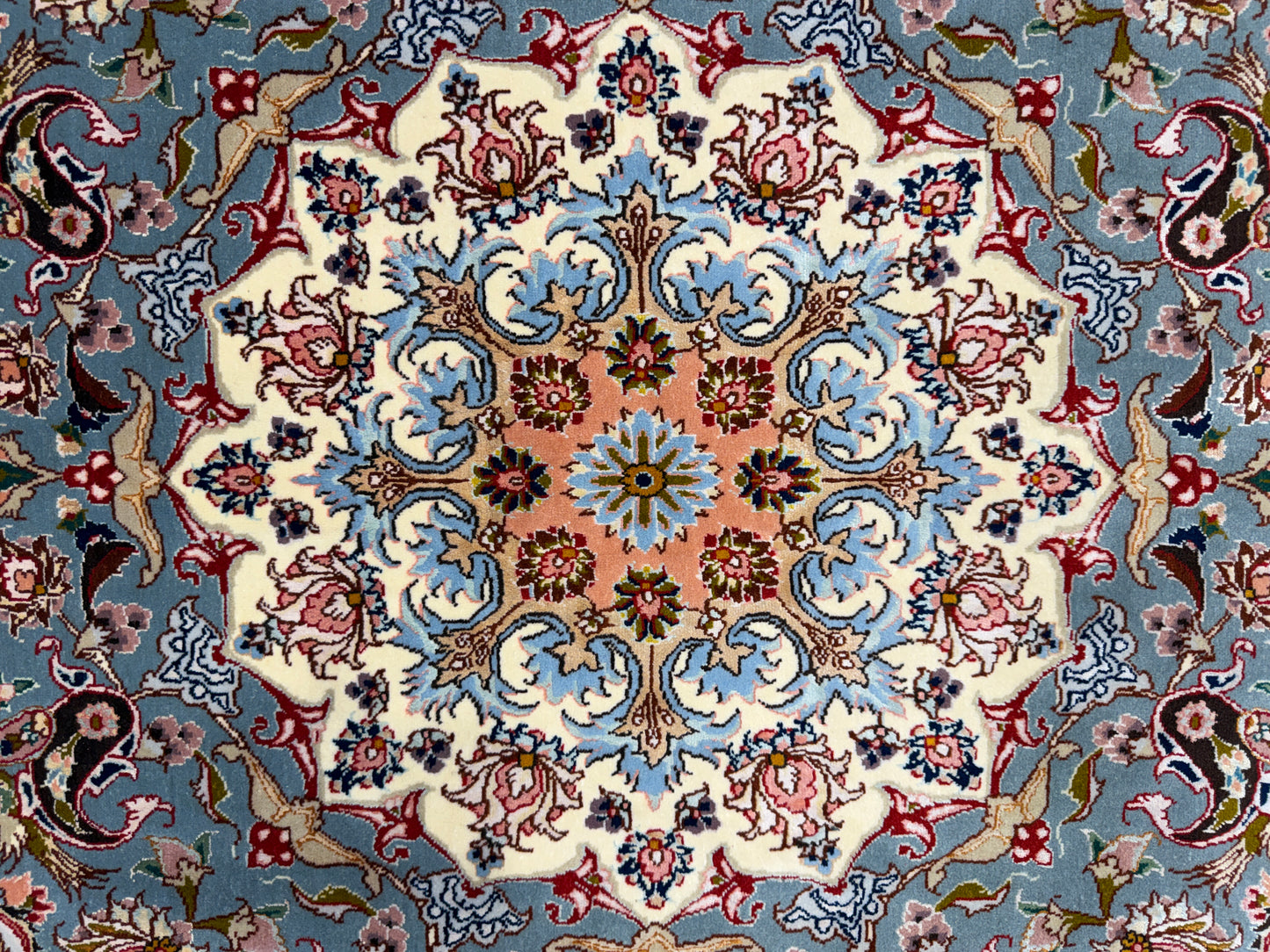 Hand-Knotted 80 Raj Persian Tabriz Rug - Signed - 9’9”x13’6”