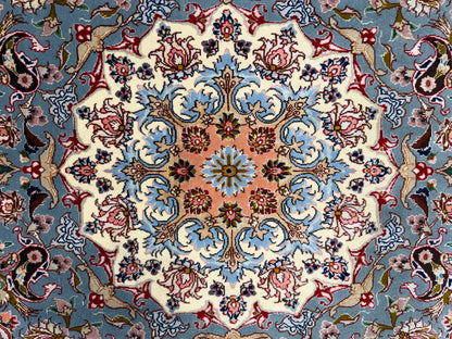 Hand-Knotted 80 Raj Persian Tabriz Rug - Signed - 9’9”x13’6”