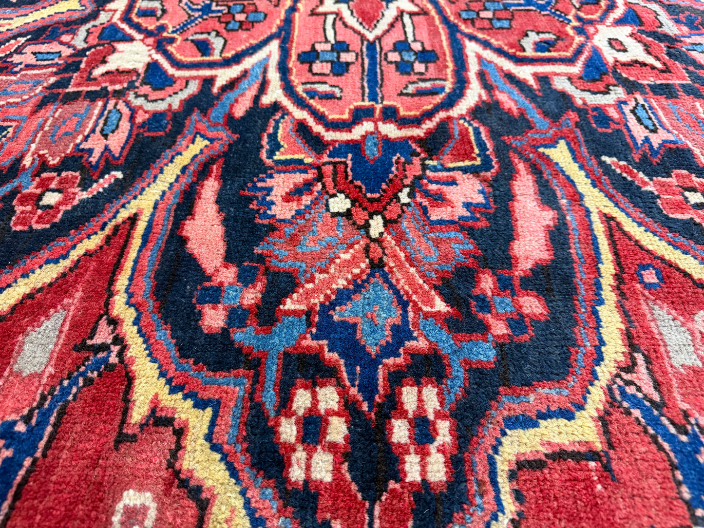 Hand-Knotted Persian Heriz Rug - 9’8”x13’2”