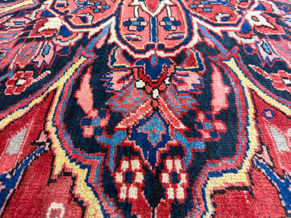 Hand-Knotted Persian Heriz Rug - 9’8”x13’2”