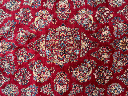 Hand-Knotted Persian Sarouk Rug - 10’1”x19’11”