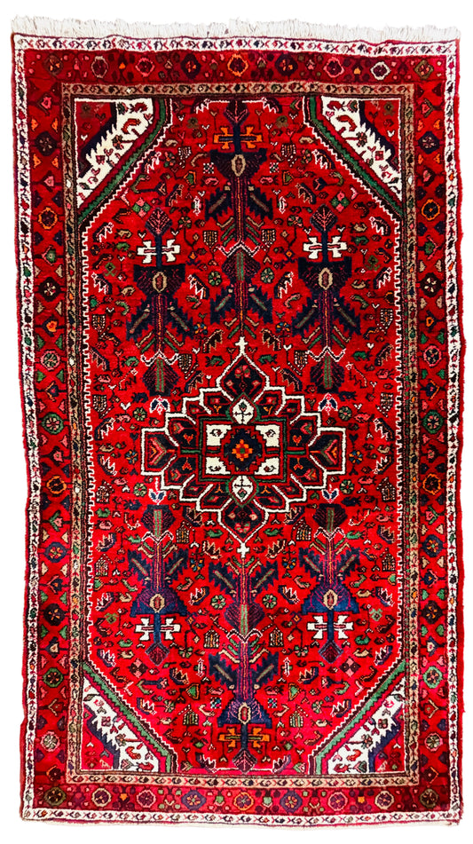 Hand-Knotted Persian Nahavand Rug - 5’1”x8’11”