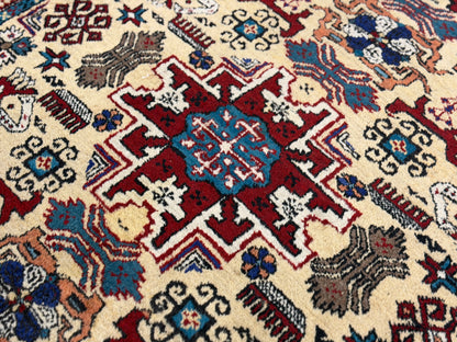 Hand-Knotted Persian Ardabil Rug - 4’2”x7’