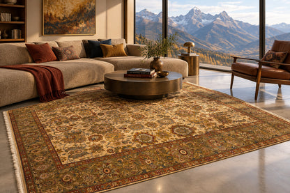 Hand-Knotted Agra Rug - 9’x12’