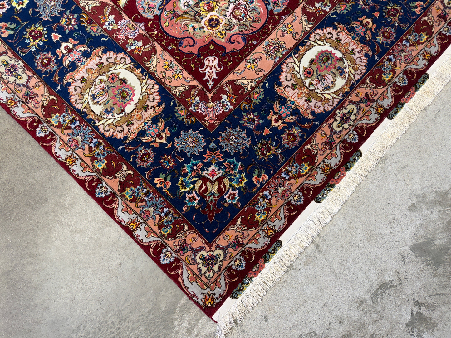 Hand-Knotted 70 Raj Persian Tabriz Rugs - Signed Gharabaghi - 9’10”x13’2”