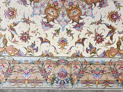 Hand-Knotted Persian Tabriz 70 Raj Rug - 4'10"x6'10"