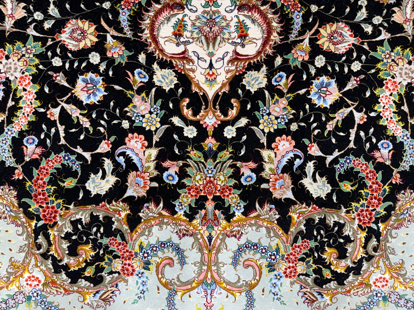 Hand-Knotted 60 Raj Persian Tabriz Rug - Signed Faizi - 10’x13’7”