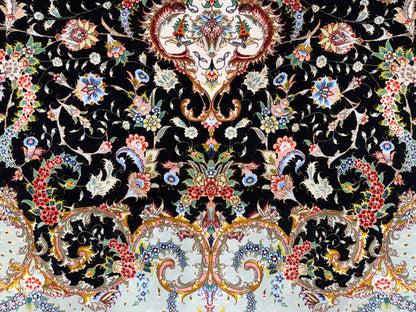 Hand-Knotted 60 Raj Persian Tabriz Rug - Signed Faizi - 10’x13’7”