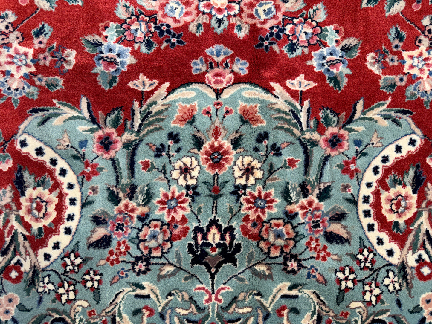 9’x12’ Hand-Knotted Very Fine Wool SinoPersian Area Rug Handmade Carpet