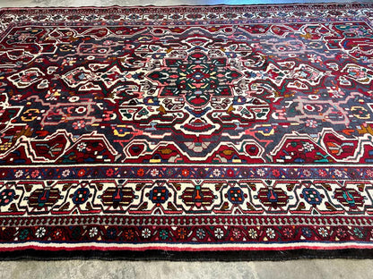 6'10"x10'3" Handmade 100% Wool Persian Bakhtiari Rug