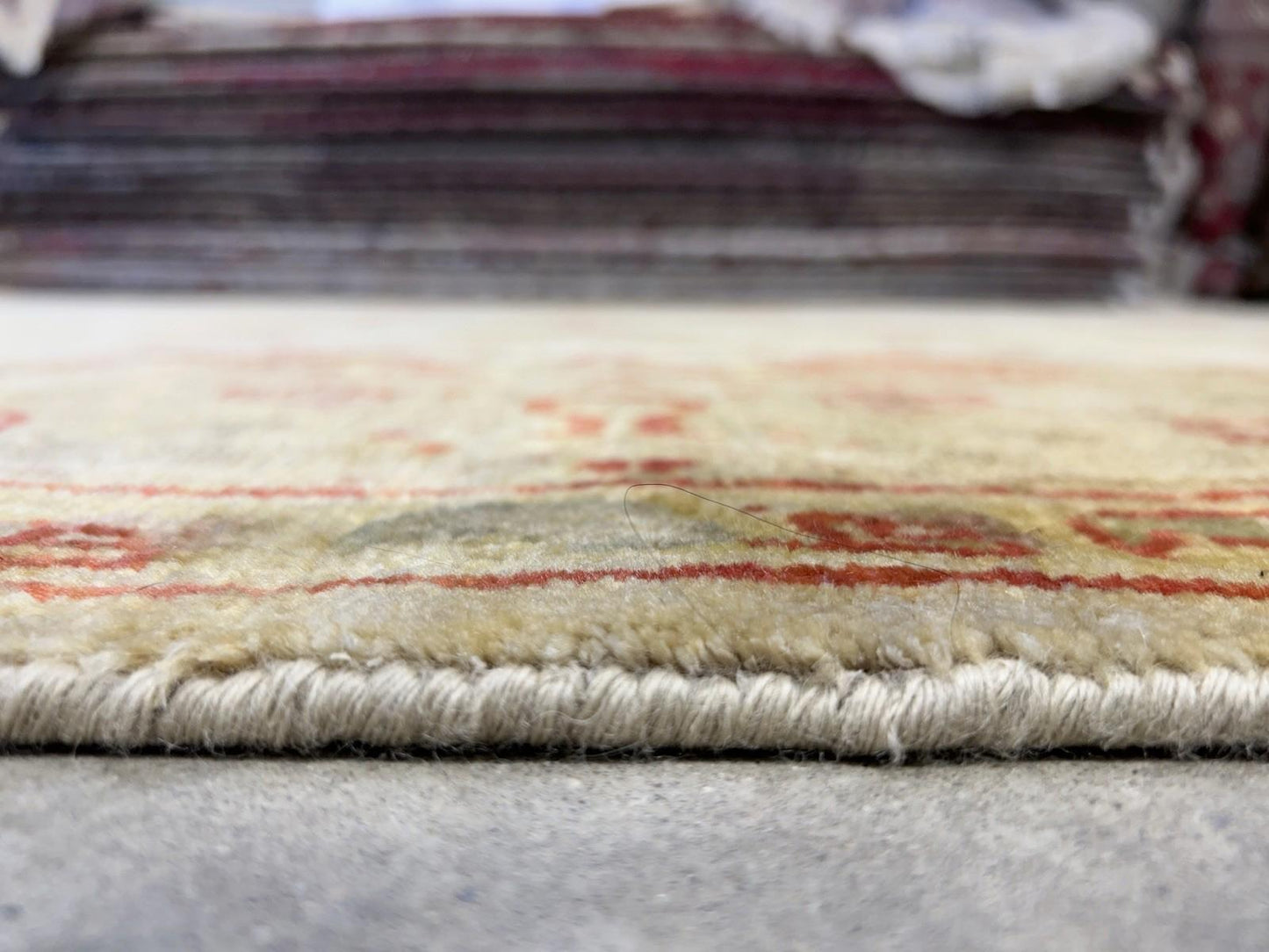8’4”x10’ Hand-Knotted Wool Oushak All-over Area Rug