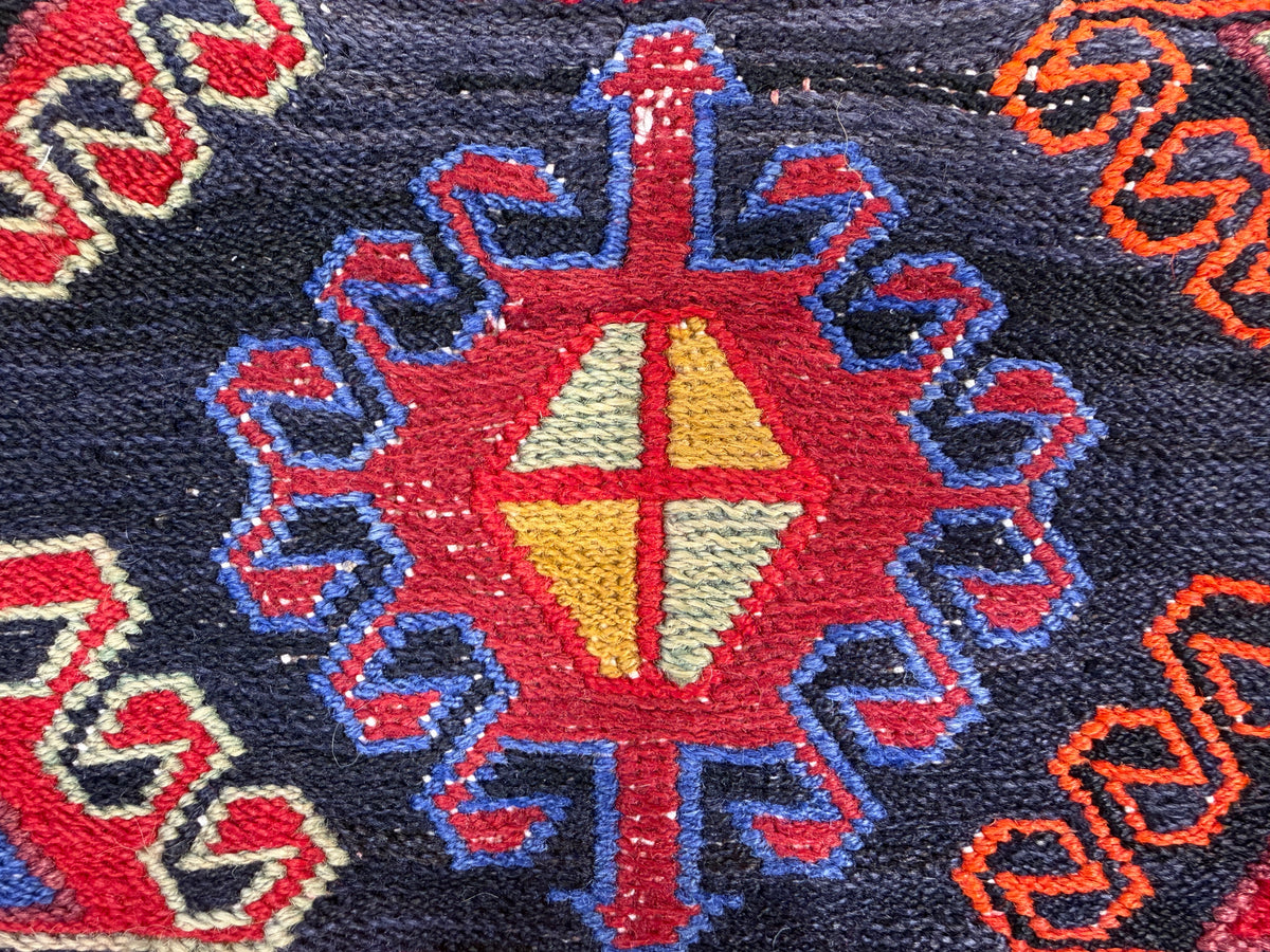 Flatweave Persian Qashghai Rug - 2’2”x4’1”