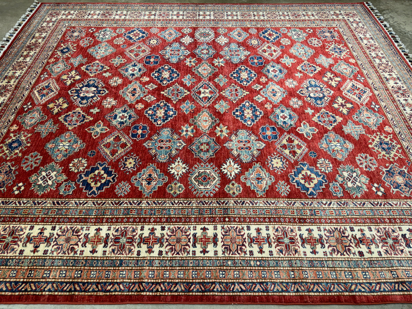 Hand-Knotted Kazak Rug - 8’x9’6”