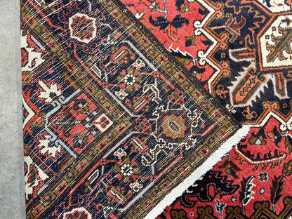 6'10" x 9'7" Hand-Knotted 100% Wool Pile Herize Area Rug - Carpet