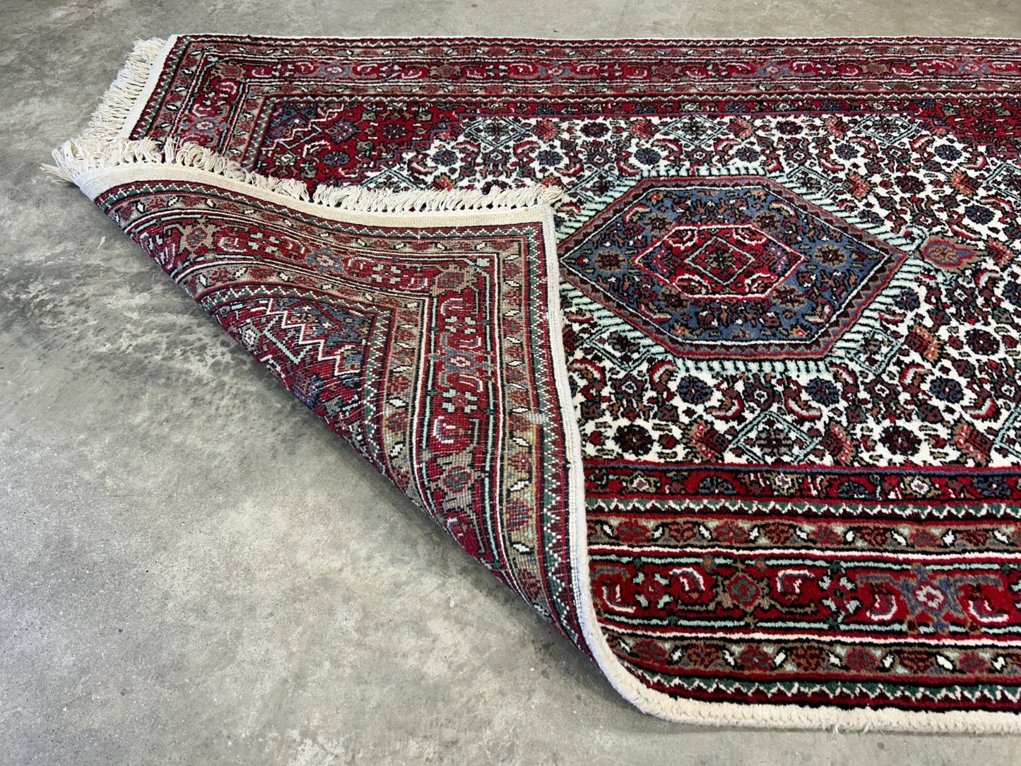 3'10"x5'10" Hand-Knotted 100% Wool Pile Indobijar Area Rug - Carpet