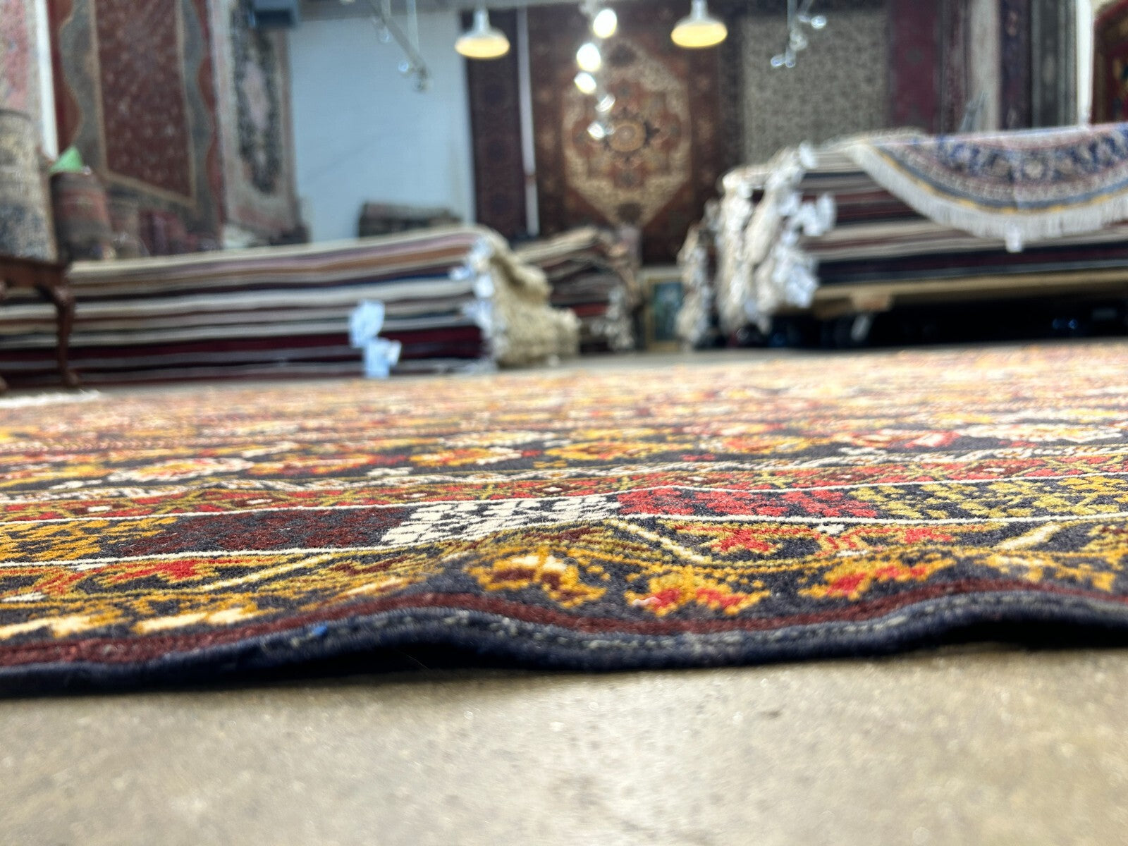 6'5"x8'9" Hand-Knotted 100% Wool Pile Balouchi Carpet - Area Rug