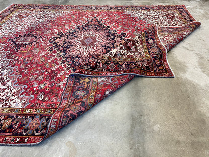 10'x12'4" Hand-Knotted 100% Lamb Wool Herize Carpet - Area Rug