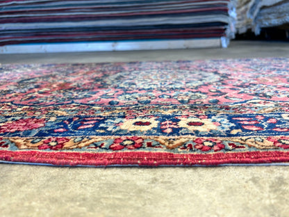 3'x5'1" Antique Hand-Knotted 100% Wool Pile Ravare Kermane Rug