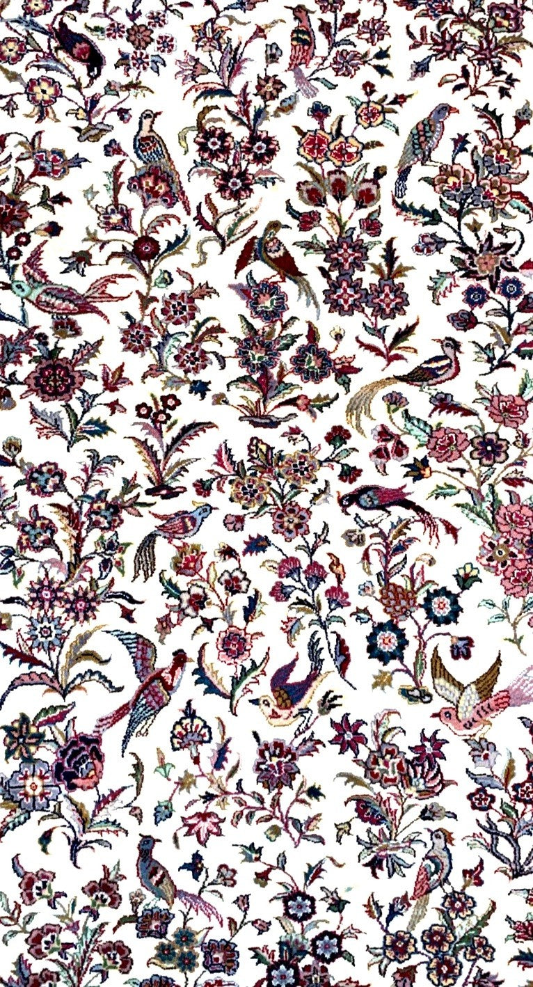 4'0'' x 6'0'' Hand-Knotted 100% Wool Pile All-Over Area Rug